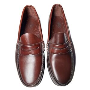 Vintage Preppy Penny Loafers Oxblood Leather Dexter USA Men 10.5 EEE